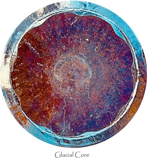 Dinner Plate With Glacial Core Design