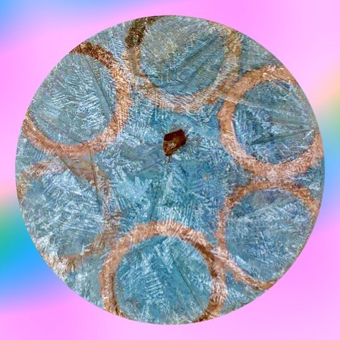 Dinner Plate With Circular Abstract Design